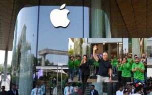 Apple opened its first store in India  Tim Cook